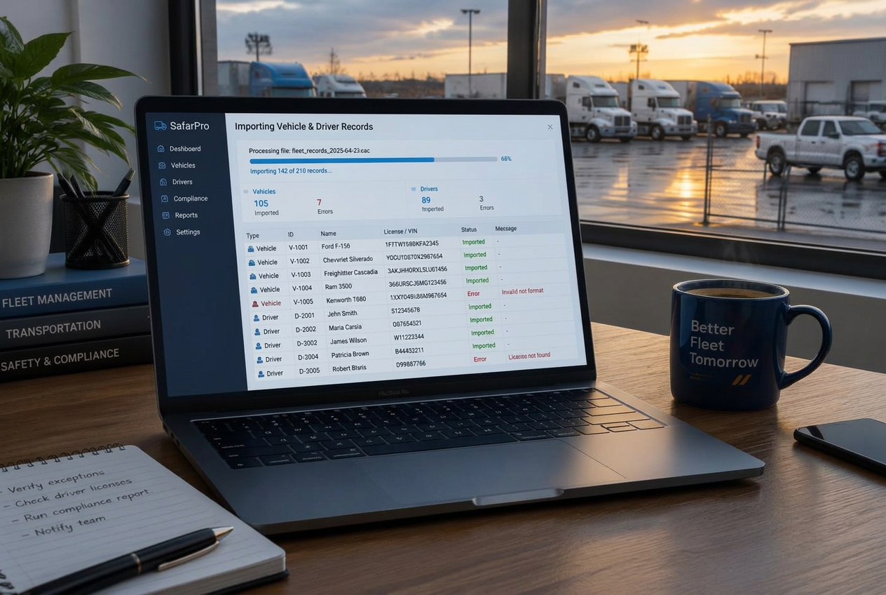 Spreadsheet import & export
